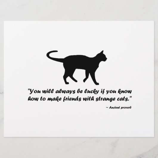 Ancient Cat Proverb (Front)