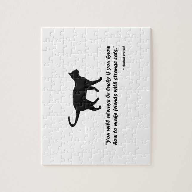 Ancient Cat Proverb Jigsaw Puzzle (Vertical)