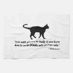 Ancient Cat Proverb Kitchen Towel
