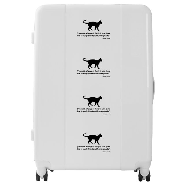 Ancient Cat Proverb Luggage (Front)