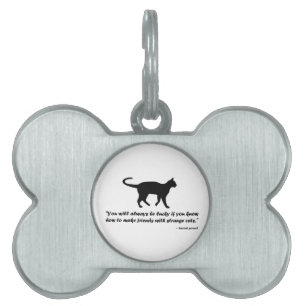 Ancient Cat Proverb Pet ID Tag