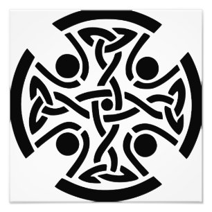 Ancient Celtic Cross Knotwork Fine Art Photo Print