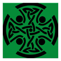 Ancient Celtic Cross Knotwork Fine Art