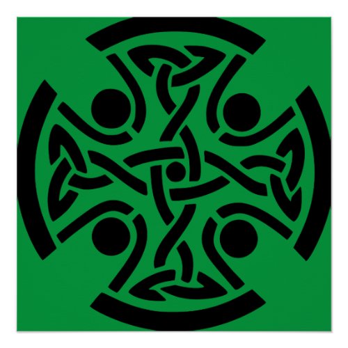 Ancient Celtic Cross Knotwork Fine Art