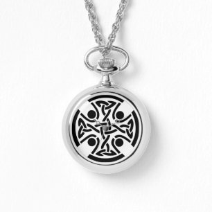 Ancient Celtic Cross Knotwork Fine Art Watch