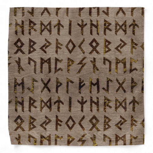 Ancient Celtic Runes  Alphabet pattern Bandana