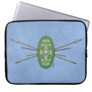 Ancient Celtic Shield and Spears Laptop Sleeve