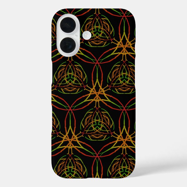 Ancient Celtic Style Thin Hammered Metal Lines Case-Mate iPhone Case (Back)