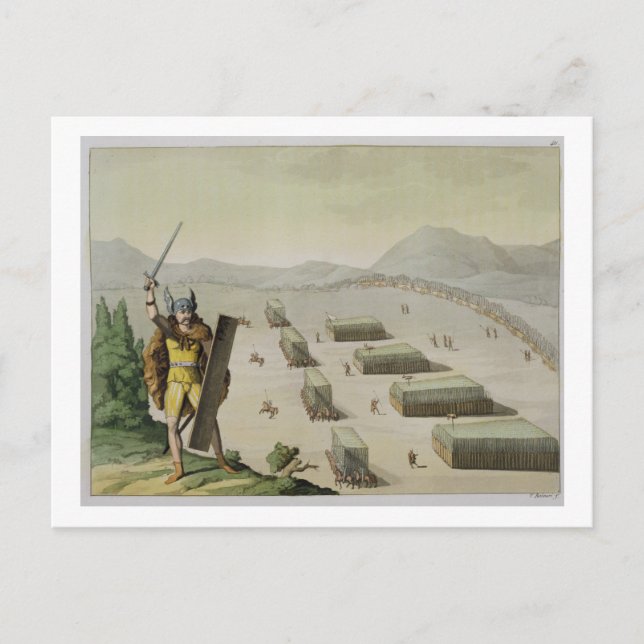 Ancient Celts or Gauls in Battle, c.1800-18 (colou Postcard (Front)
