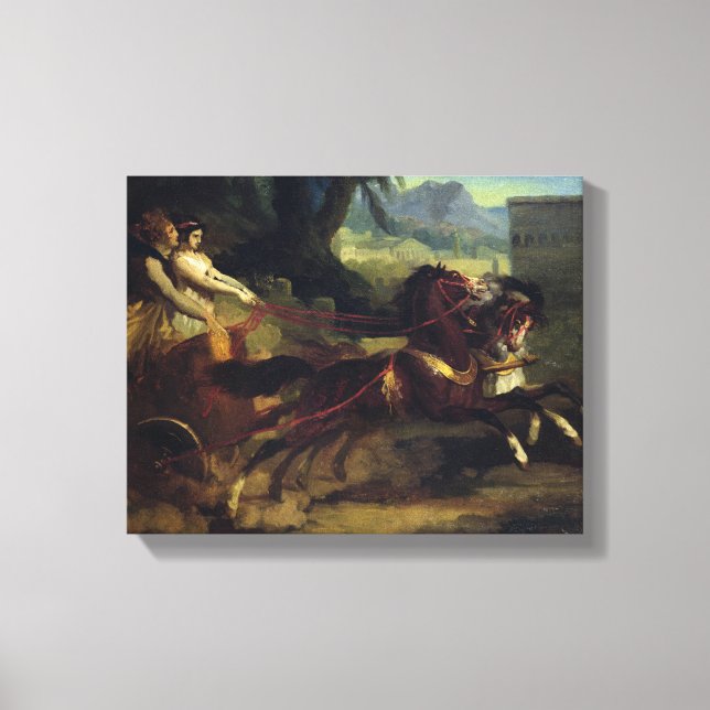 Ancient Chariot Race Canvas Print (Front)
