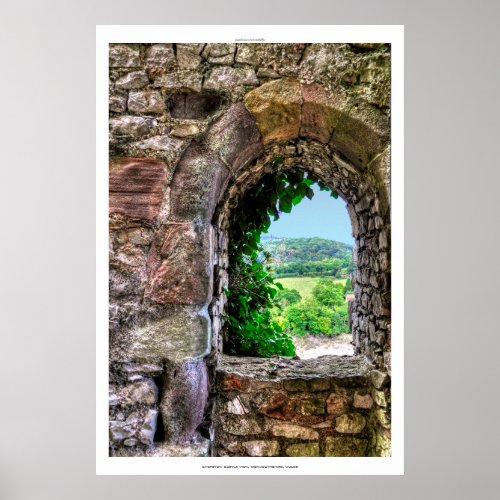Ancient Chepstow Castle Monmouthshire Wales Poster
