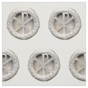 Ancient Chi Rho Sign Fabric