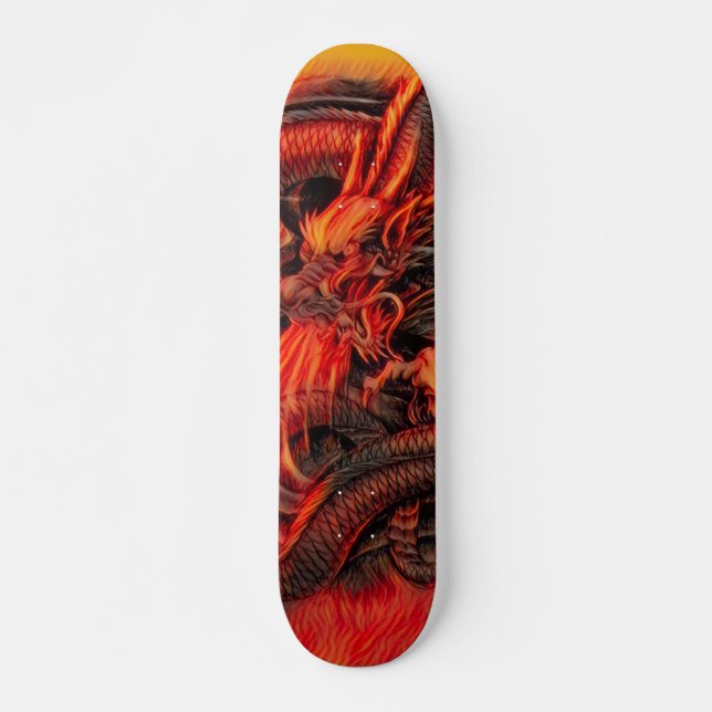 Ancient Chinese Fire Dragon Custom Pro Park Board (Front)