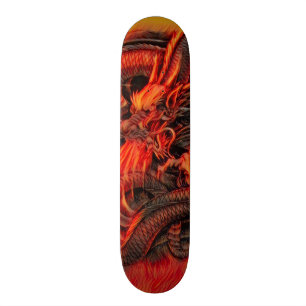 Ancient Chinese Fire Dragon Custom Pro Park Board