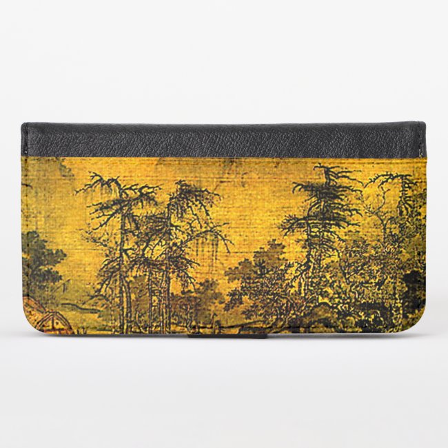 Ancient Chinese Landscape iPhone X Wallet Case