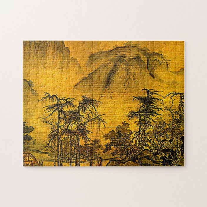 Ancient Chinese Landscape Painting Puzzle Zazzle Com