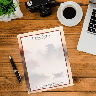 Ancient Chinese Painting style Letterhead