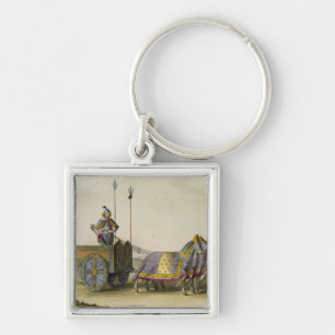 Ancient Chinese War Chariot, from 'Le Costume Anci Keychain