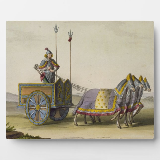 Ancient Chinese War Chariot, from 'Le Costume Anci Plaque (Front)