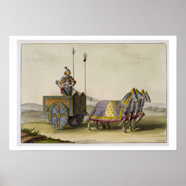 Ancient Chinese War Chariot, from 'Le Costume Anci Poster (Front)