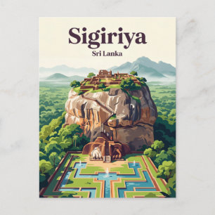 Ancient City of Sigiriya Sri Lanka Postcard