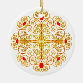ancient clock ceramic ornament