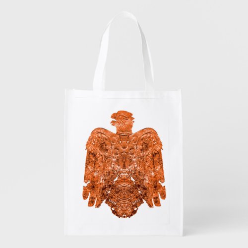 Ancient Copper Peoria Falcon Art Fabric  Grocery B Grocery Bag