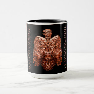 Ancient Copper Peoria Falcon Restored coffee mug