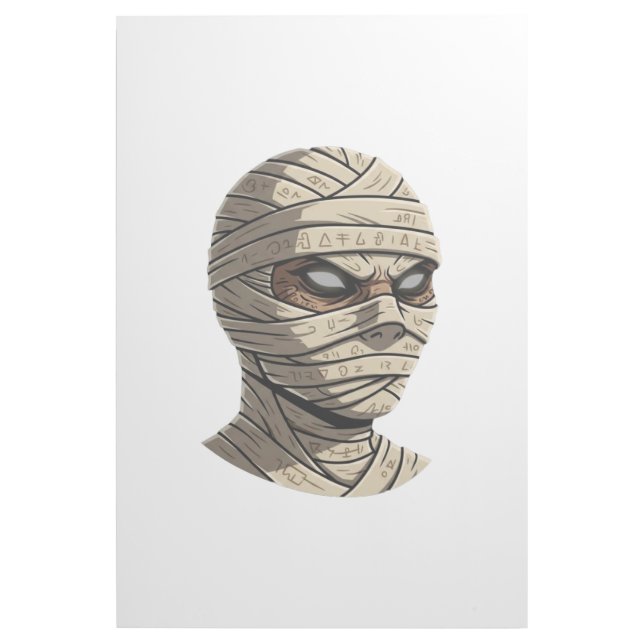 Ancient Cursed Mummy - Mystical Hieroglyphic Wraps (Front)