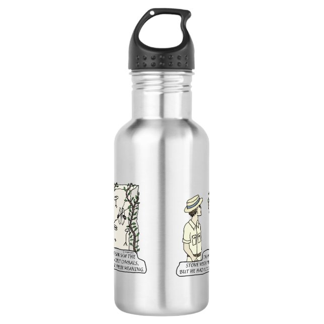 Ancient Cymbals Stainless Steel Water Bottle (Front)