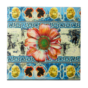 Ancient Dance Ceramic Tile