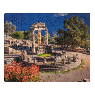 Ancient Delphi Greece – Historic Temple & Mountain Jigsaw Puzzle