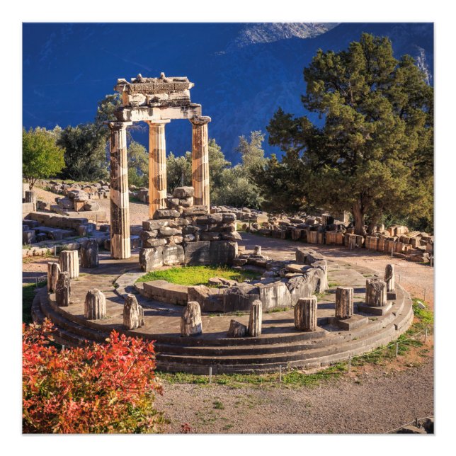 Ancient Delphi Greece – Historic Travel Art  Photo Print (Front)