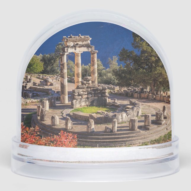 Ancient Delphi Greece Snow Globe – Omphalos (Front)