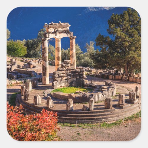 Ancient Delphi Greece Square Sticker