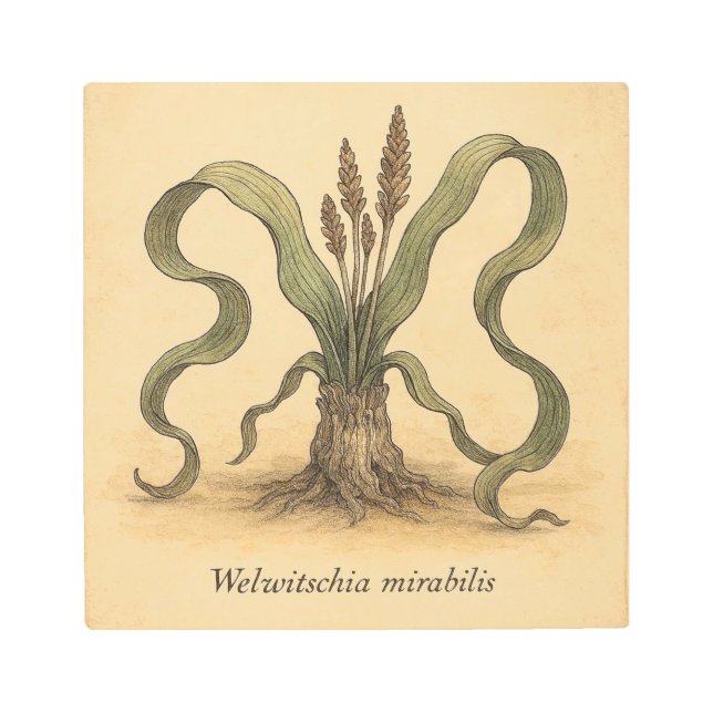 Ancient Desert Flora Art – Rare Welwitschia Print (Front)