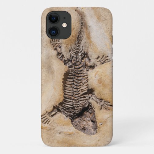 Ancient Dinosaur Fossil in Stone iPhone 11 Case