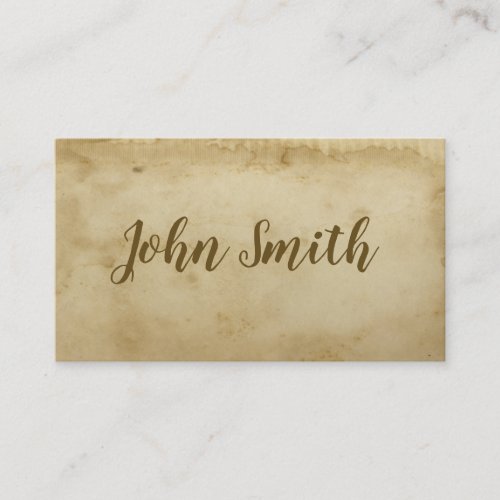 Ancient Distressed Stained Business Card