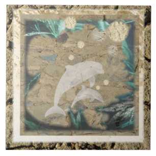 Ancient Dolphin Tile