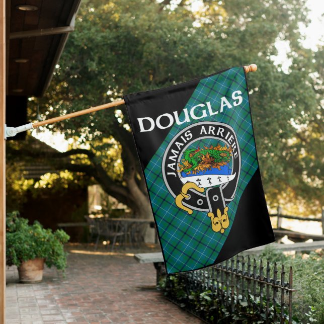 Ancient Douglas Salamander in Flames Badge Flag (In SItu)