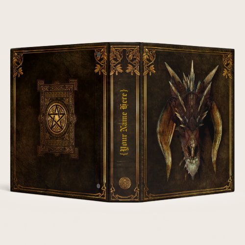 Ancient Dragon 3 Ring Binder