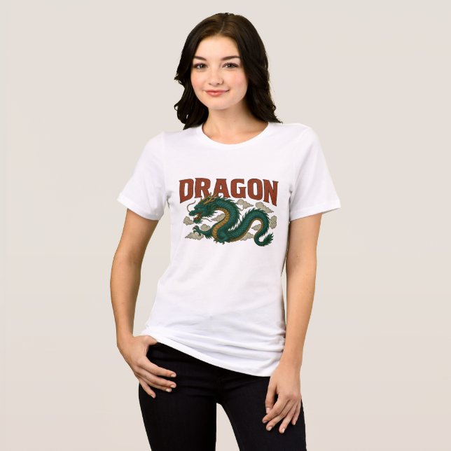 Ancient Dragon Art Designer teen Tri-Blend Shirt (Front Full)