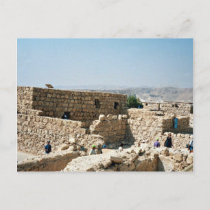 Ancient edifice, Masada, Israel Postcard