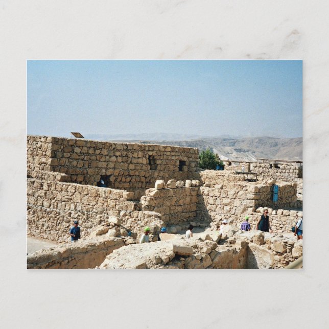 Ancient edifice, Masada, Israel Postcard (Front)