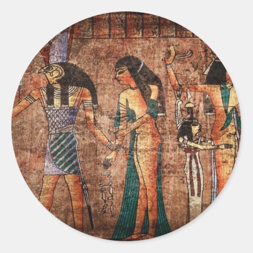 Ancient Egypt 4 Classic Round Sticker | Zazzle