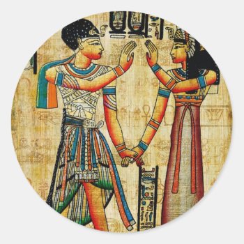 Ancient Egypt 5 Classic Round Sticker by djskagnetti at Zazzle