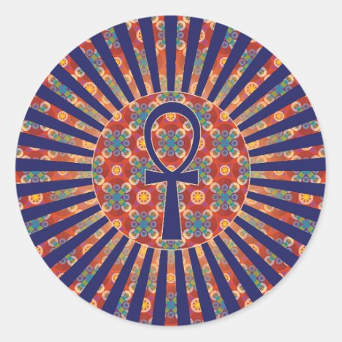Ancient Egypt Ankh Cross Classic Round Sticker
