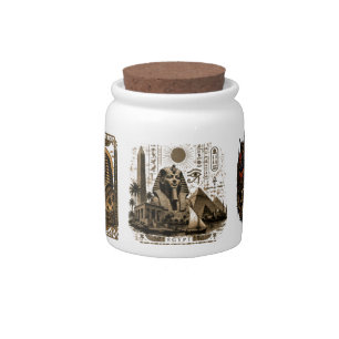 Ancient Egypt Anubis Pharaoh Egyptian Art Candy Ja Jar