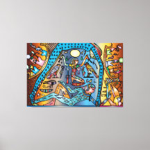 Ancient Egypt Art God Geb Supports Nut in Heaven