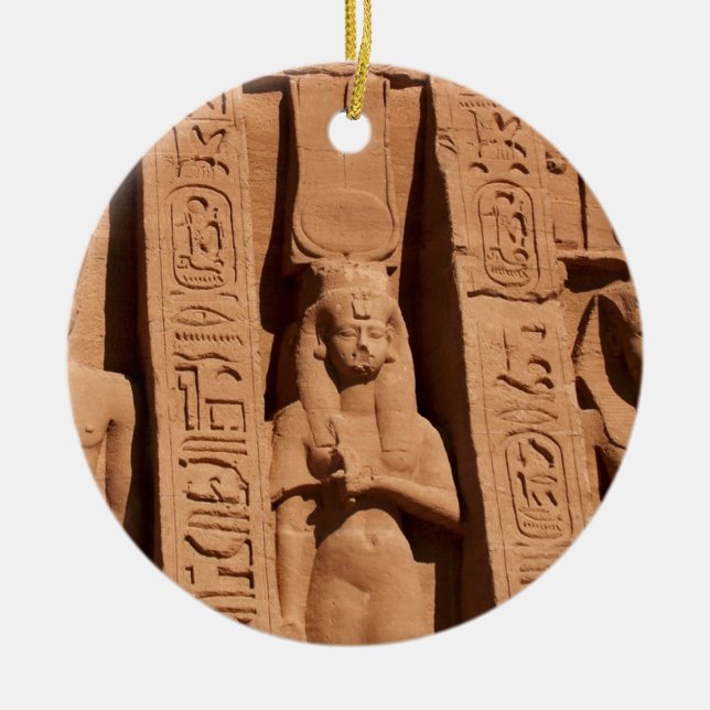 Ancient Egypt Art:  Hieroglyphics Ornament (Front)